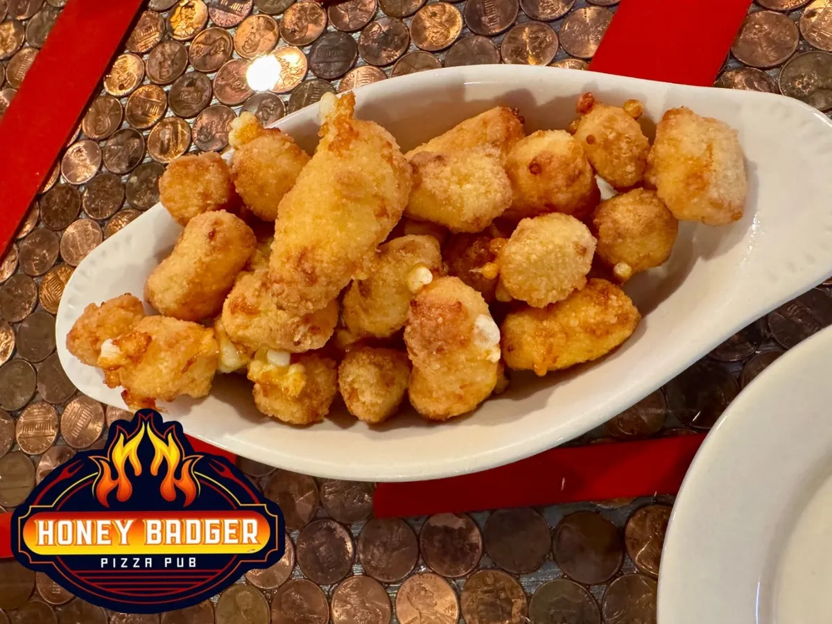 A bowl of fried cheese curds